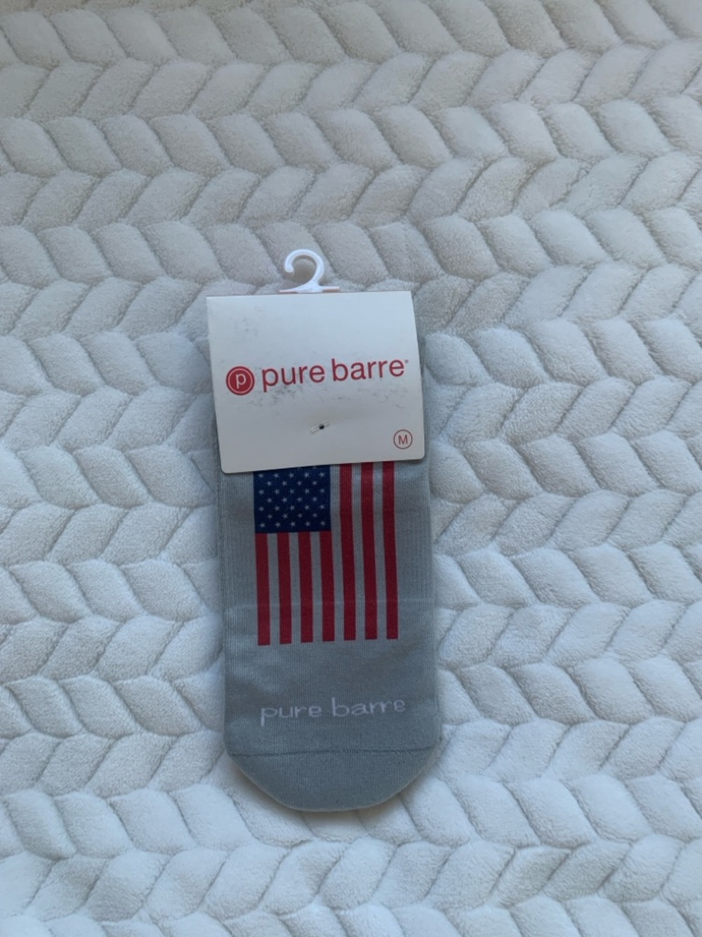 Pure Barre Grip Socks with American Flag